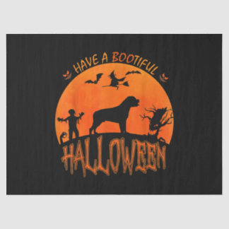 Halloween Rottweiler Hond Grappig Enge Kostuum Lov Tissuepapier