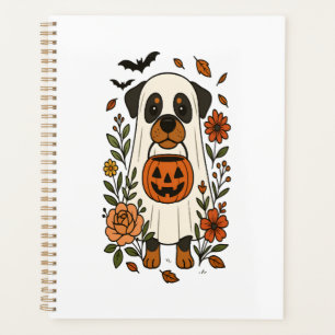 Halloween Rottweiler met Bloemen Planner