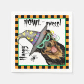 Halloween Rottweiler Servet (Voorkant)