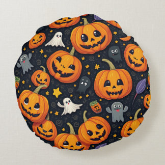 Halloween Round Pillow Rond Kussen