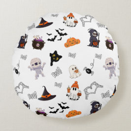 Halloween Round Pillow Rond Kussen