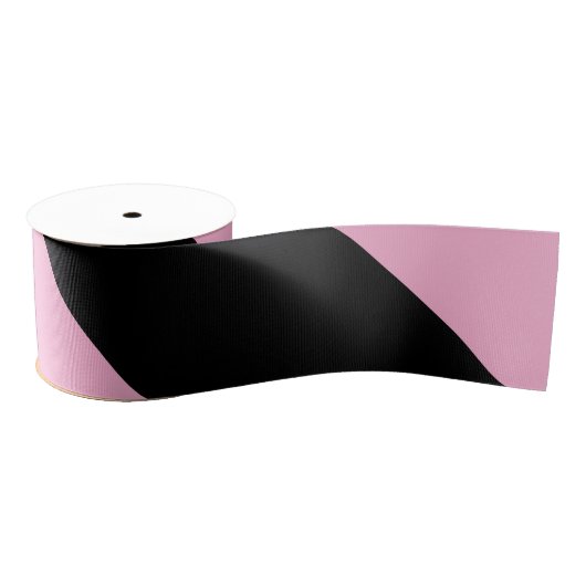 Halloween roze en zwart gestreept grosgrain lint (Spoel)