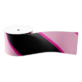 Halloween roze en zwart gestreepte Grosgrain Ribbo Grosgrain Lint (Spoel)