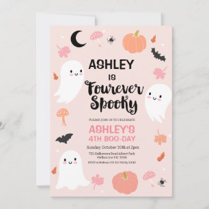 Halloween Roze Halloween Fourever Spooky Verjaarda Kaart