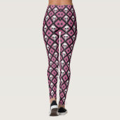 Halloween ROZE Schedel Schattige Leggings (Achterkant)