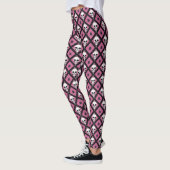 Halloween ROZE Schedel Schattige Leggings (Links)