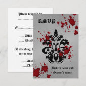 Halloween rsvp bruiloft (Voorkant / Achterkant)