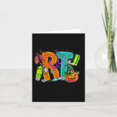 Halloween RT Respiratory Therapist spooky RT-pomp Kaart (Voorkant)