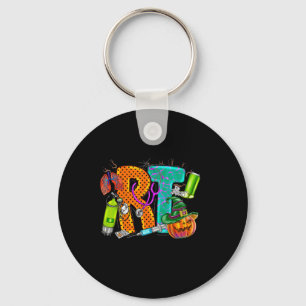 Halloween RT Respiratory Therapist spooky RT-pomp Sleutelhanger