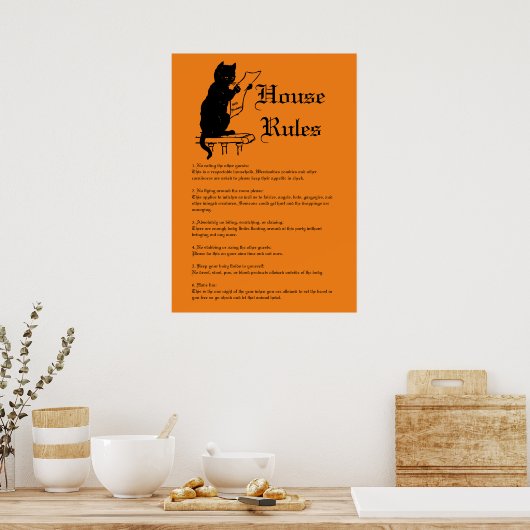 Halloween Rules Poster (Keuken)