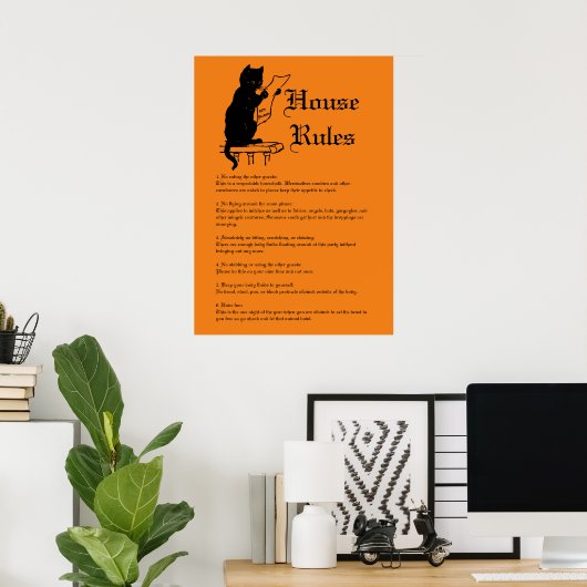 Halloween Rules Poster (Thuiskantoor)