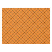 Halloween Rustic Geometric Squares Pattern Oranje Tafelkleed (Voorkant (Horizontaal))