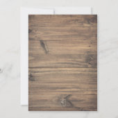 Halloween Rustic Oranje Roos Vrijgezellenfeest Kaart (Achterkant)