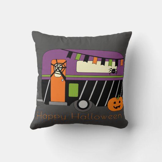Halloween RV Camper Kussen (Achterkant)