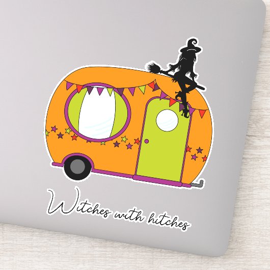 Halloween rv camper trailer sticker (Detail)