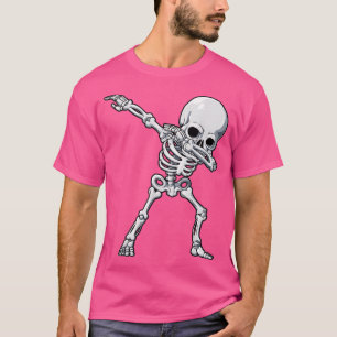 Halloween S voor Kinder jongens Dabbing Skeleton T T-shirt