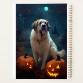 Halloween Saint-Bernard avec citrouilles effrayant (Dos)
