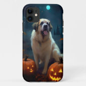 Halloween Saint Bernard met pompoenen eng Case-Mate iPhone Case (Achterkant)