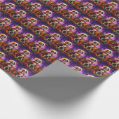 Halloween Saint Bernard Vampire Pumpkins eng Cadeaupapier (Hoek)