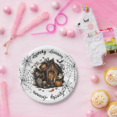 Halloween 👻 saison effrayante 💀 Assiette en ca (Fête)