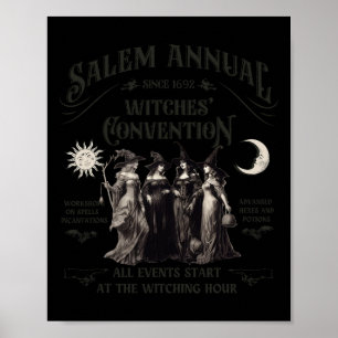 Halloween Salem Heksenconventie Heksenpartij Zonde Poster