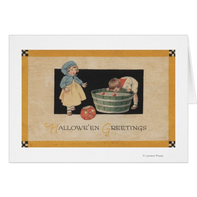 Halloween SalutationBobbing pour les pommes (Devant horizontal)