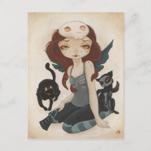 Halloween Samhain gothic fairy shirten Tricks and Briefkaart