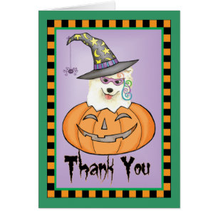 Halloween Samoyed Carte de remerciements