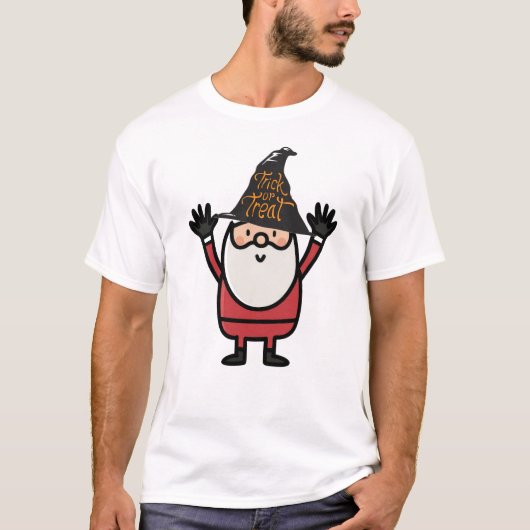 HALLOWEEN SANTA CLAUS TRICK OR TREAT T-shirt (Voorkant)