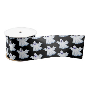Halloween Satin Ribbon-Ghost Lint