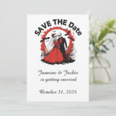 Halloween Save the Date Uitnodigen Kaart (Staand voorkant)