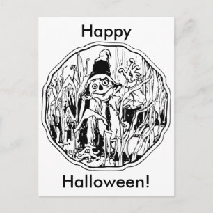 Halloween Scarecrow Briefkaart