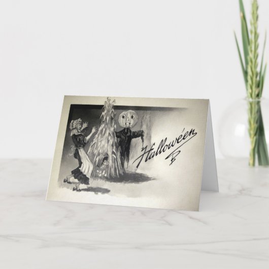 Halloween Scarecrow Kaart (Voorkant)