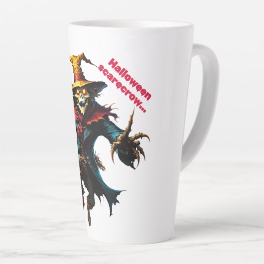 Halloween scarecrow latte mok (Rechterhoek)