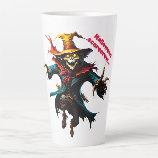Halloween scarecrow latte mok (Voorkant)