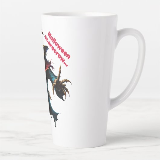 Halloween scarecrow latte mok (Rechts)