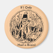 Halloween Scarecrow No Brain Magnet Magneet (Voorkant)