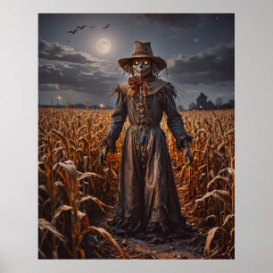 Halloween Scarecrow Poster