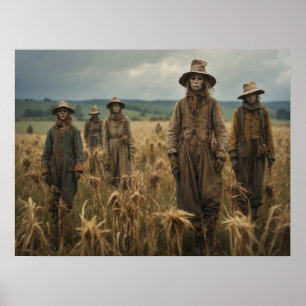 Halloween Scarecrow Poster