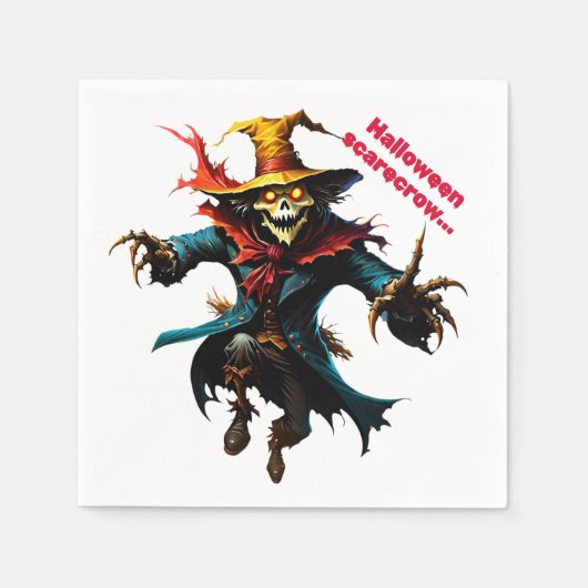 Halloween scarecrow  servet (Voorkant)