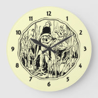 Halloween Scarecrow Wall klok