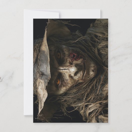 Halloween Scarecrow Wenskaart (Voorkant)