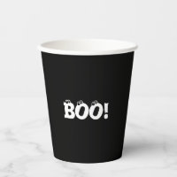 Halloween Scary Boo, zwarte witte spooky