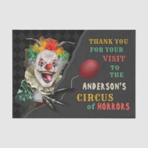 Halloween Scary Clown Adult Creepy Circus Party Tissuepapier