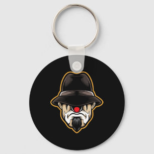 Halloween Scary Clown Cholo Gangster Sleutelhanger