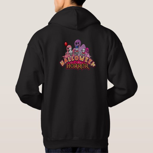 Halloween Scary Clowns Horror Hoodie (Achterkant)