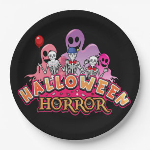 Halloween Scary Clowns Horror Paper-Borden Papieren Bordje