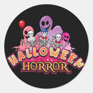 Halloween Scary Clowns Horror Ronde Sticker