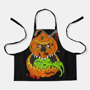 Halloween Scary Creepy Evil Pumpkin Monster Kinder Schort
