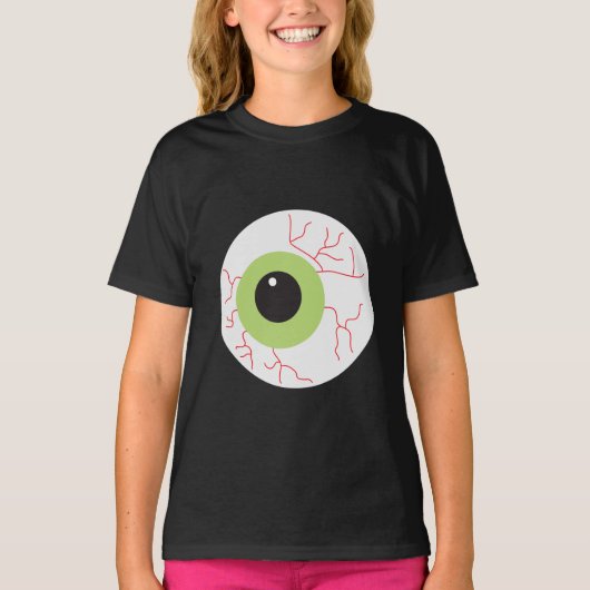 Halloween Scary Eyeball T-shirt (Voorkant)